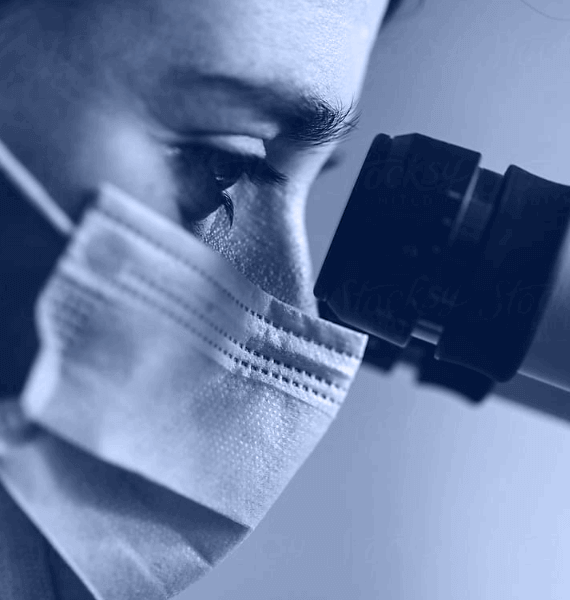 Research by using microscope